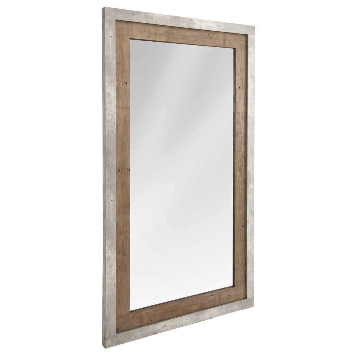 Charlotte 90" Floor Mirror Weathered Cement