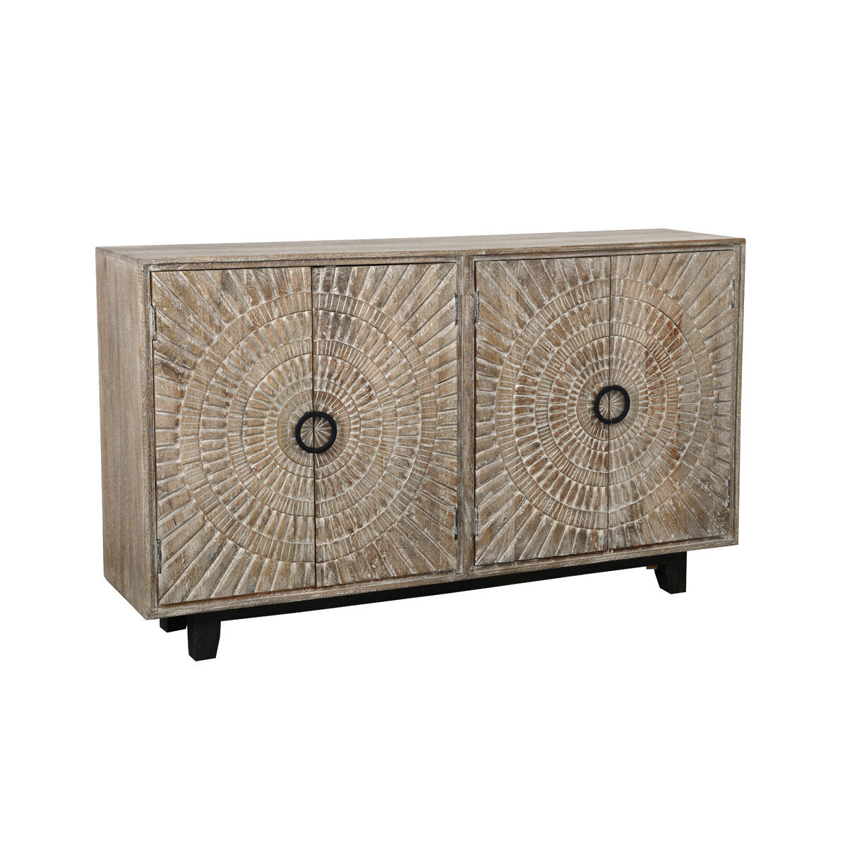 Vivienne 4 Door Cabinet Distressed Taupe
